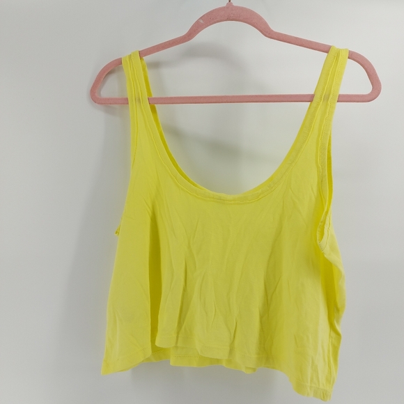 bp neon yellow cropped tank top - Picture 4 of 4